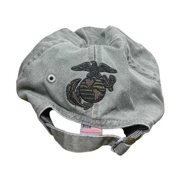 Surefire Marine Corps Men's Unisex 6 Panel OD Green Baseball Cap Hat Adjustable - Picture 5 of 7